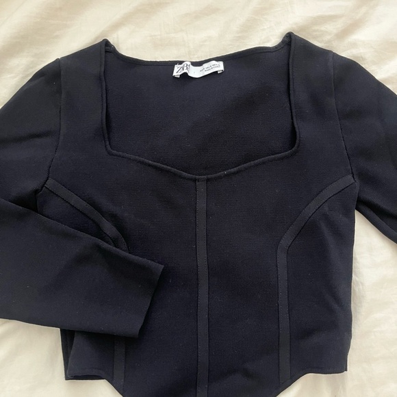 Zara long sleeve corset top - Picture 1 of 1
